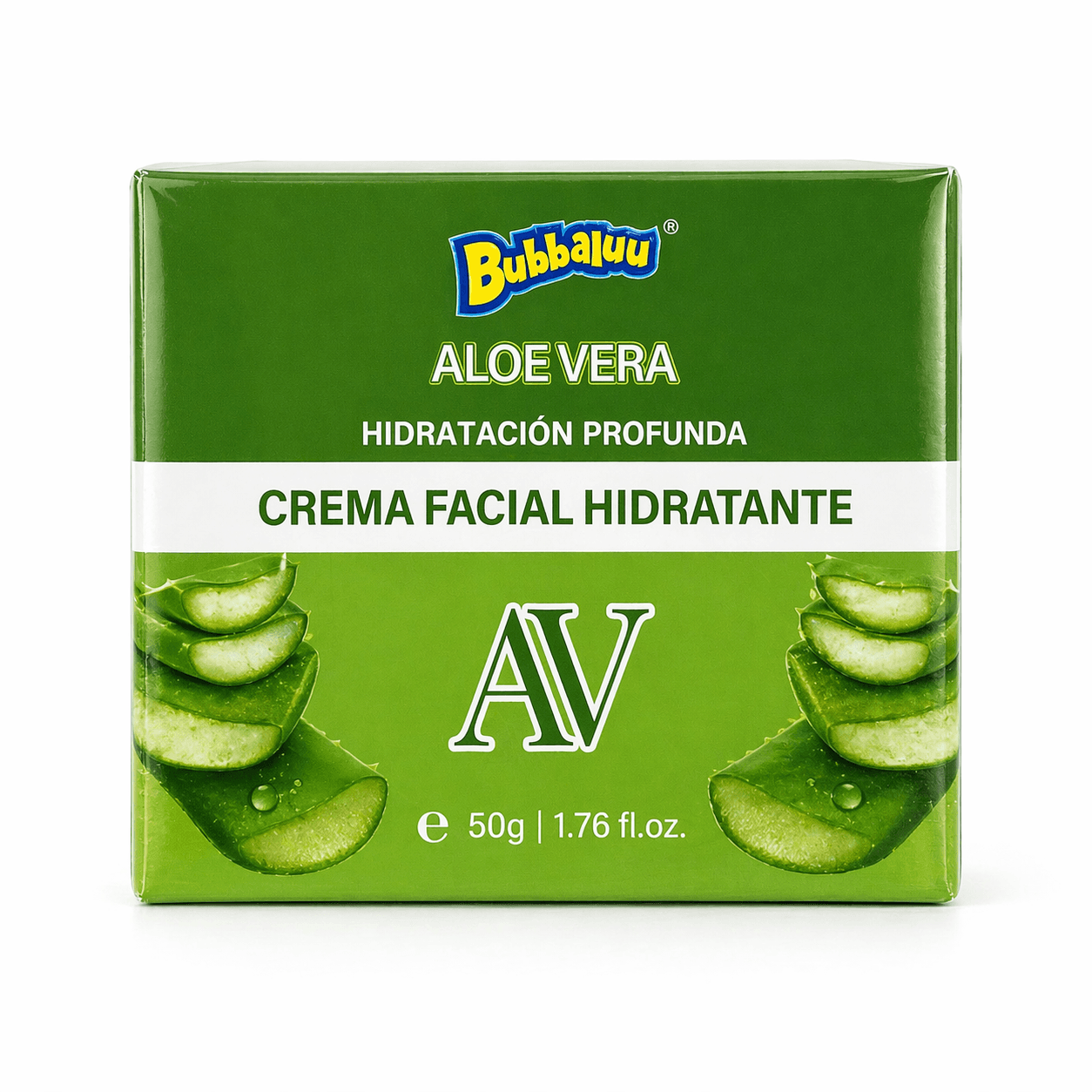 Crema Facial Hidratante Aloe Vera Bubbaluu - Imagen 1